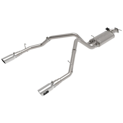 aFe Gemini XV 3in SS Cat-Back Exhaust w/ Cut-Out Polished Tips | Ram 1500 (19-21) (49-32081-P)