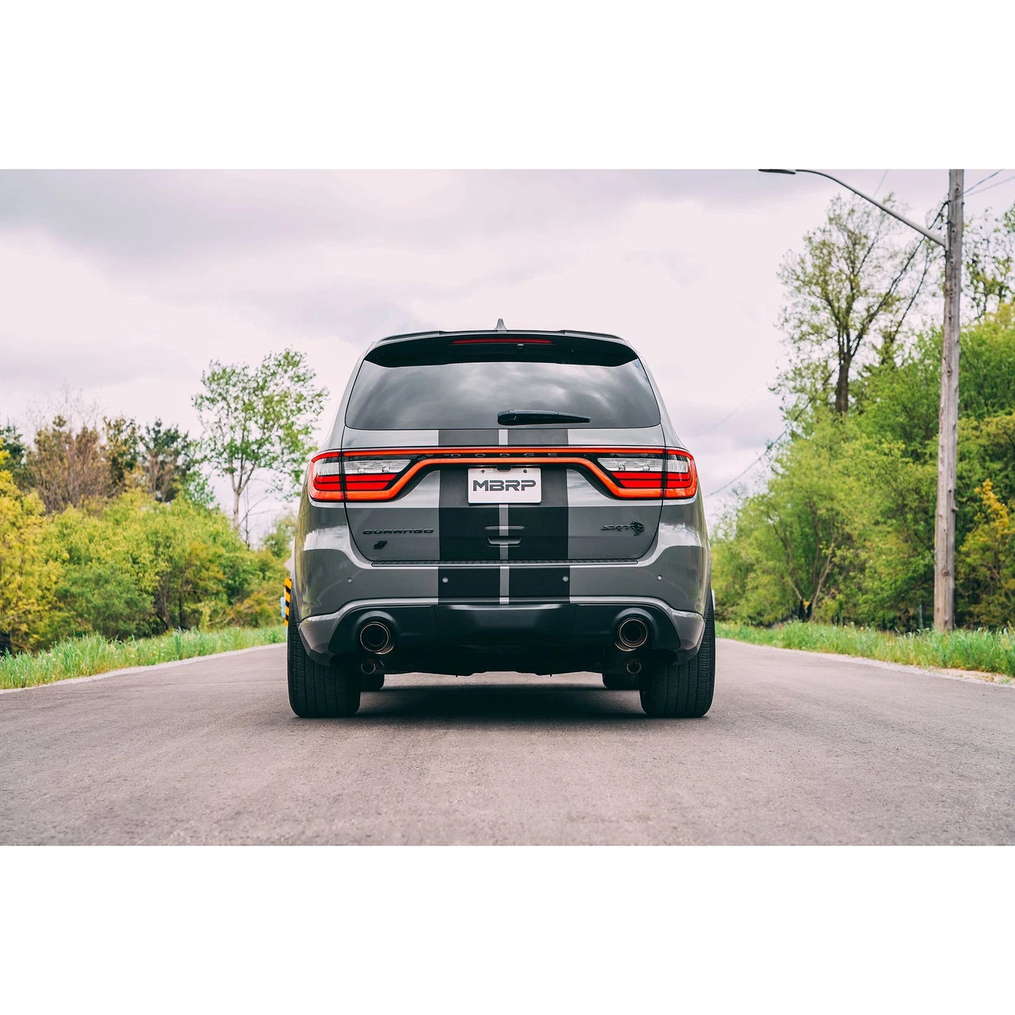 MBRP 18-23 Dodge Durango SRT 6.4L Armor Lite AL Steel 3in Cat Back Exhaust Dual Rear Exit w/ SS Tips | Dodge Durango (18-23) (S5105AL)