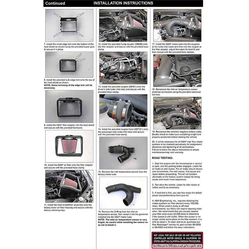 K&N 2017-2018 Ford F-150 Ecoboost 3.5L F/I AirCharger Performance Intake | Ford F-150 (17-18) (63-2599)
