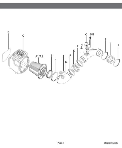 aFe Quantum Pro DRY S Cold Air Intake | GM/Chevy Duramax V8 6.6L LML (11-16) (53-10006D)