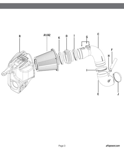 aFe Quantum Pro DRY S Cold Air Intake | Dodge Cummins L6-6.7L (13-18) (53-10002D)