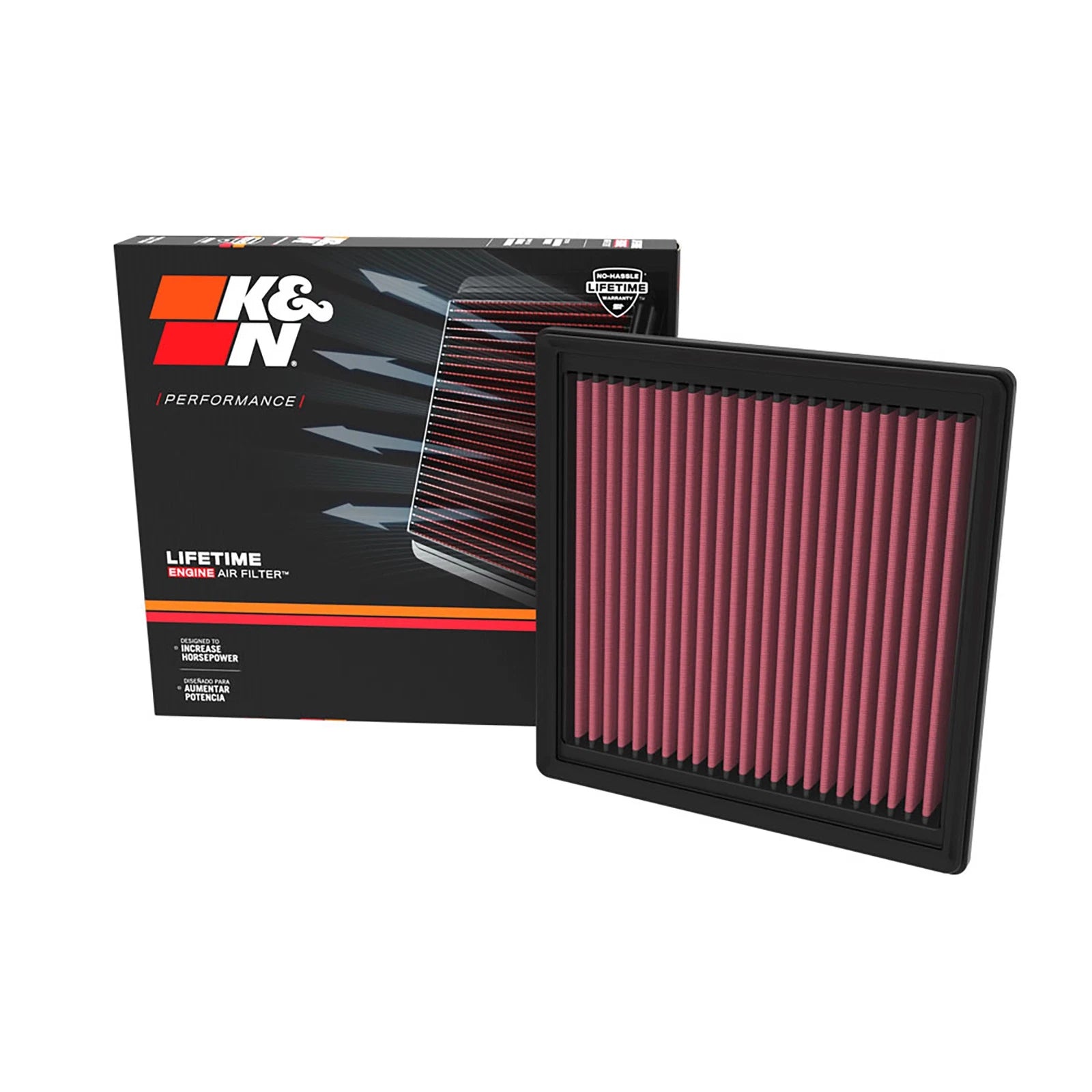 K&N 33-3178 Performance Air Filter for 22-23 Toyota Land Cruiser 3.5L V6 4.0L V8