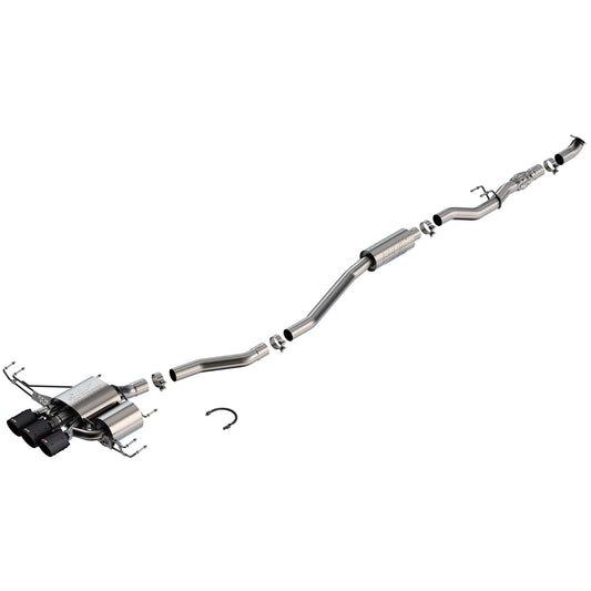 Borla MT ATAK Catback Exhaust w/ 4in CF Tips | Honda Civic Type-R (23+) (140927CFBA)