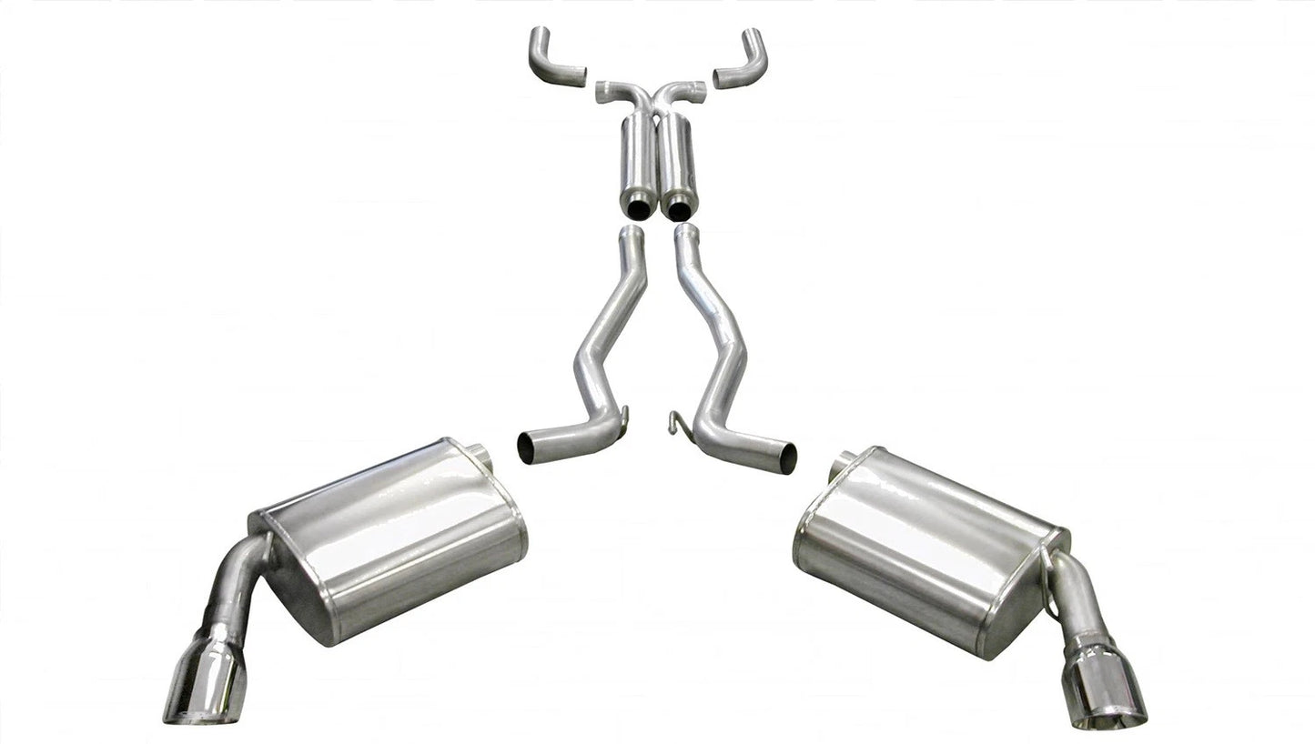 CORSA Sport / 2.5" Cat-Back DRE 4.0 in Single Tips | 2010-2015 Camaro RS 3.6L V6 (14953)