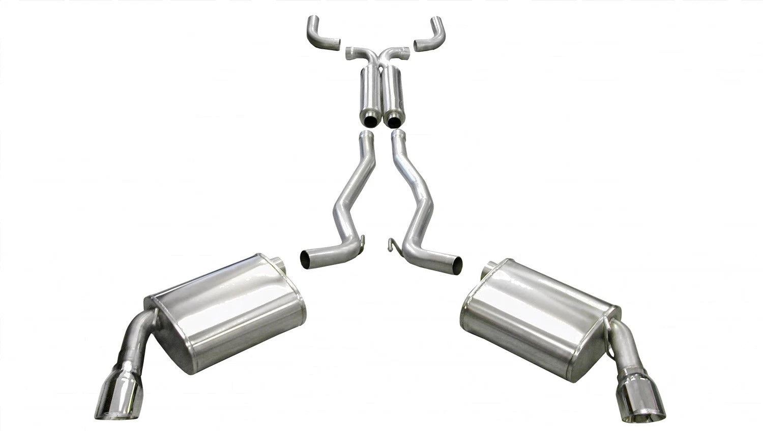 CORSA Sport / 2.5" Cat-Back DRE 4.0 in Single Tips | 2010-2015 Camaro RS 3.6L V6 (14953)