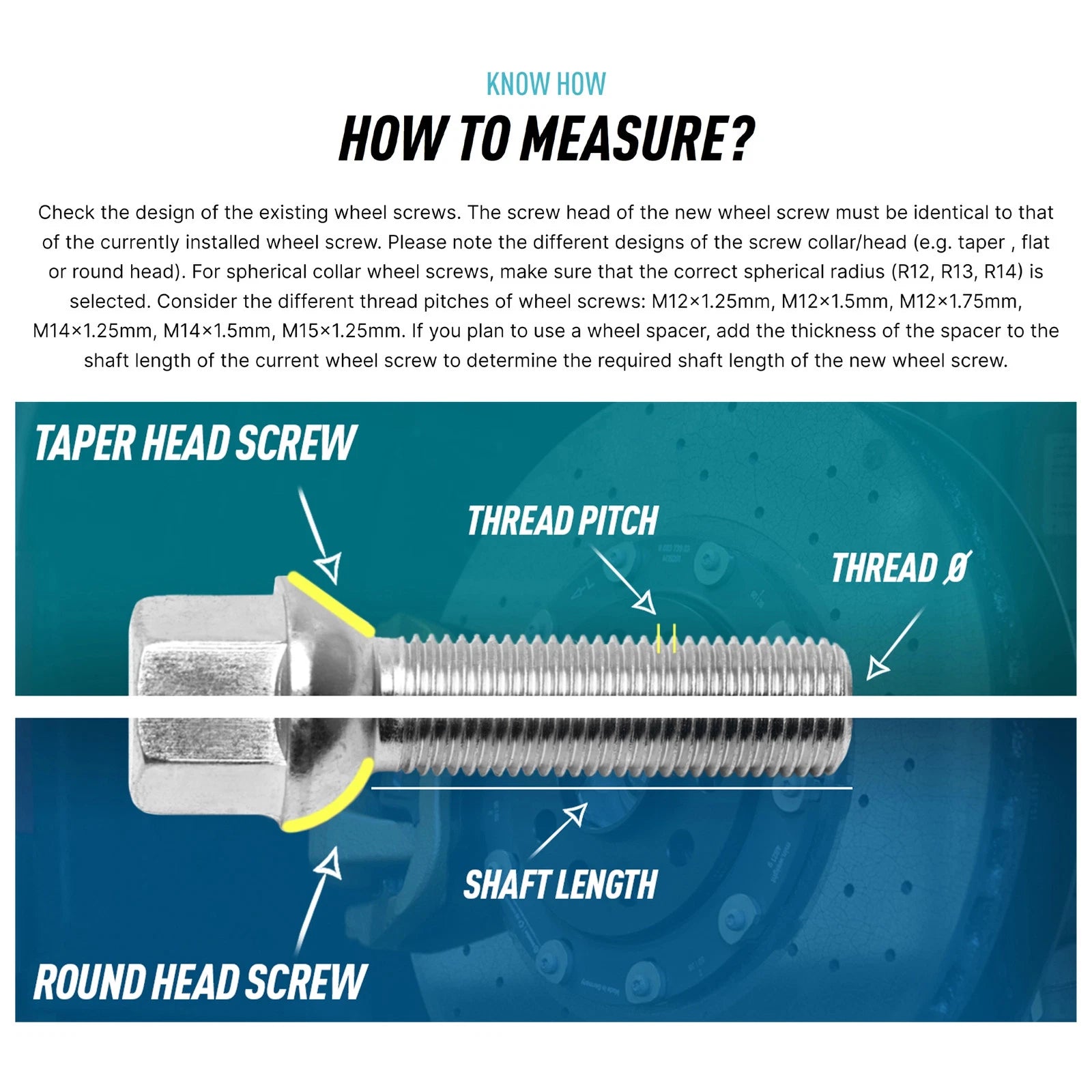 H&R 14 x 1.25 Thread 43mm Length 60-Deg Tapered Head 17mm Wheel Bolt | (14254301SW)