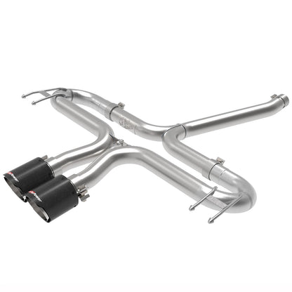 aFe Takeda 2-1/2in SS Axle-Back Exhaust w/ Blue Flame Tip | Honda Civic 17-21 (49-36625-L)