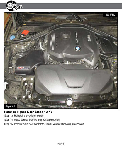 aFe MagnumFORCE Intake Stage-2 Pro DRY S | BMW 330i (F3x) L4 2.0L B48 (17) (51-12922-C)