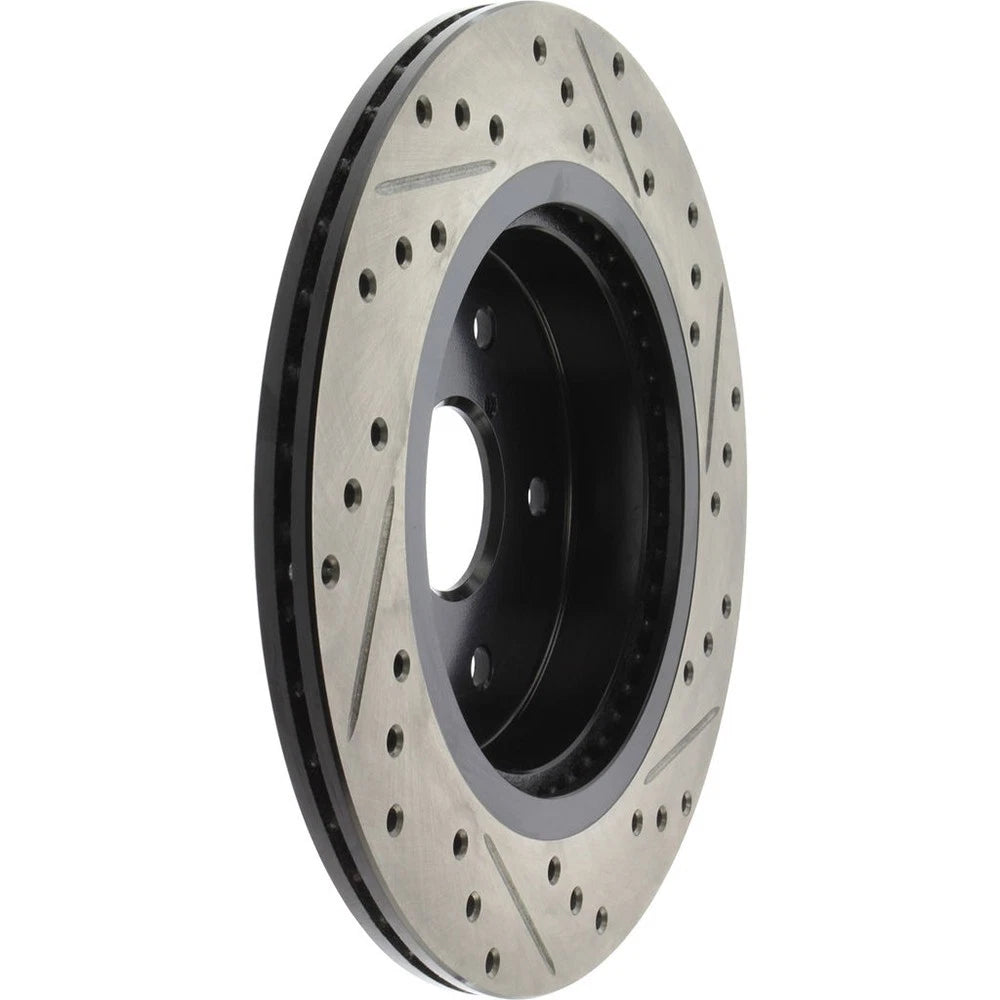Stoptech Sport Slotted And Drilled Rear Brake Rotor | 2016-2017 Subaru WRX (127.47037L)