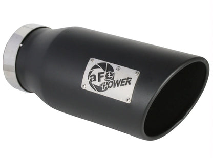aFe ATLAS 5in DPF-Back Alum Steel Exhaust System w/ Black Tip 19-20 Ram Diesel Trucks L6-6.7L (td)