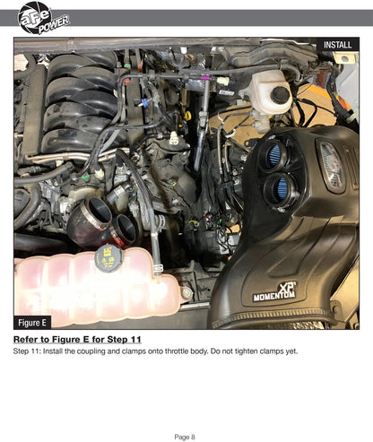 aFe Momentum XP Pro 5R Cold Air Intake w/ Black Alum Tubes | Ford F-150 V8 5.0L (15-18) (50-30024R)