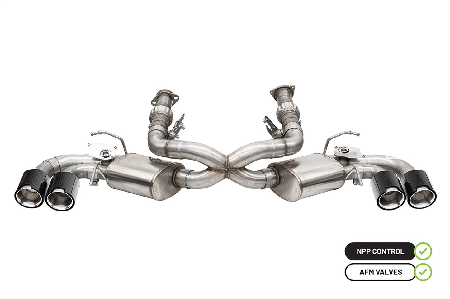 CORSA 3.0 in Cat-Back 4.5 in CF Tips | Corvette C8 20-23 (w/ NPP) (21105CFBLK)