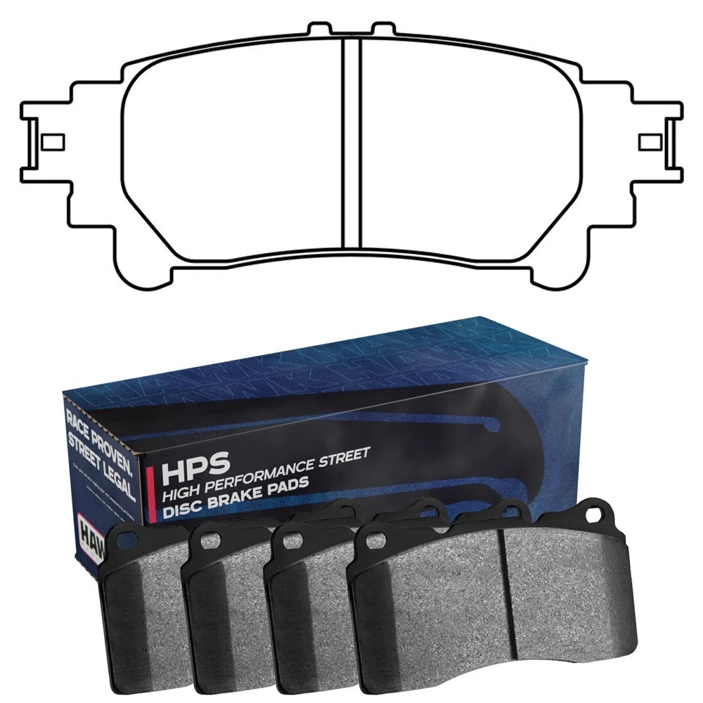 Hawk Performance Rear Brake Pads | Toyota Highlander (2014–2016) (HB799F.597)