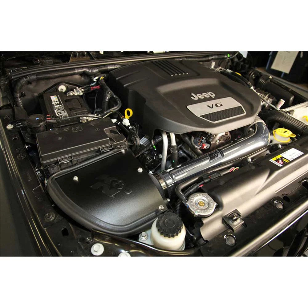 K&N High Flow Performance Intake Kit | Jeep Wrangler V6-3.6L (12-15) (77-1566KP)