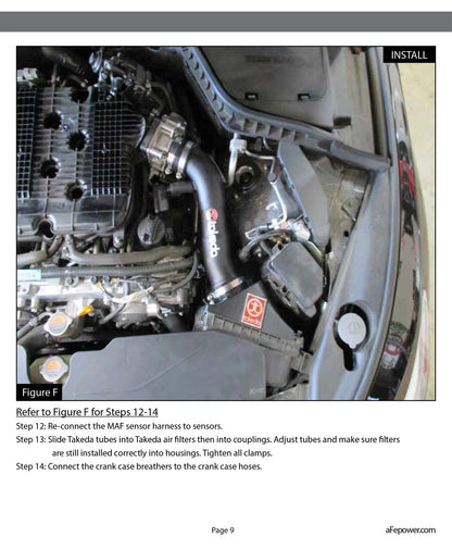 aFe Takeda Stage-2 Pro 5R Cold Air Intake System | Infiniti Q50 (14-15) (TR-3019B-R)