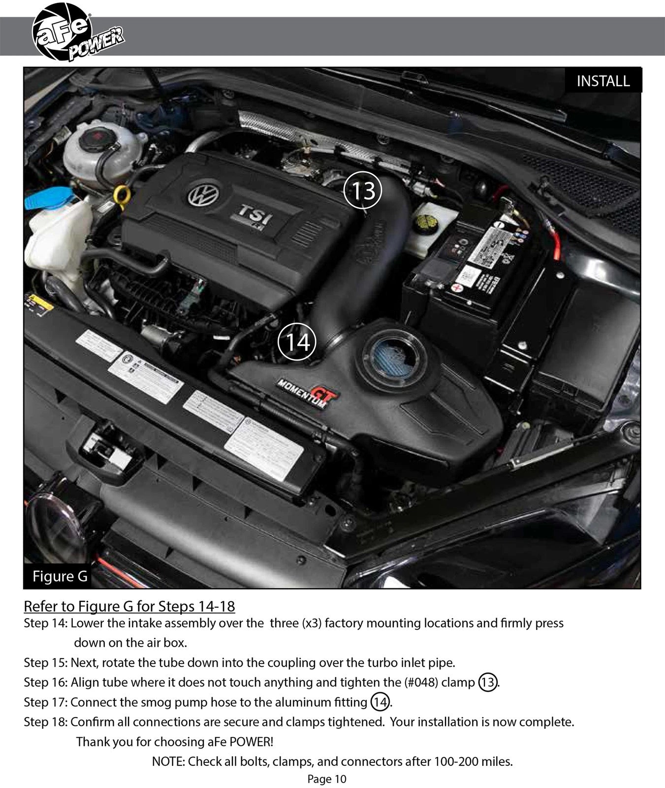 aFe Momentum GT Pro 5R Cold Air Intake | VW Golf R I4-2.0L (15-18) (50-70036R)