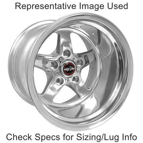Race Star 92 Drag Star 15x12.00 5x4.50bc 4.00bs Direct Drill Polished Wheel