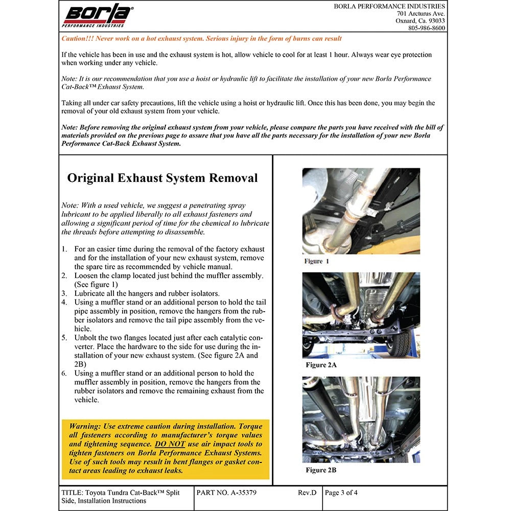 Borla Cat-Back Exhaust System - Touring | Multiple Fitments (140332)