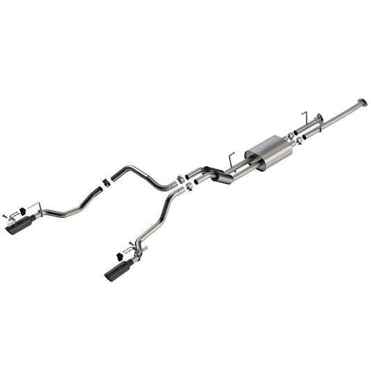 Borla 141027BC S-Type Stainless Cat Back Exhaust Kit for 14-21 Tundra 4.6L 5.7L