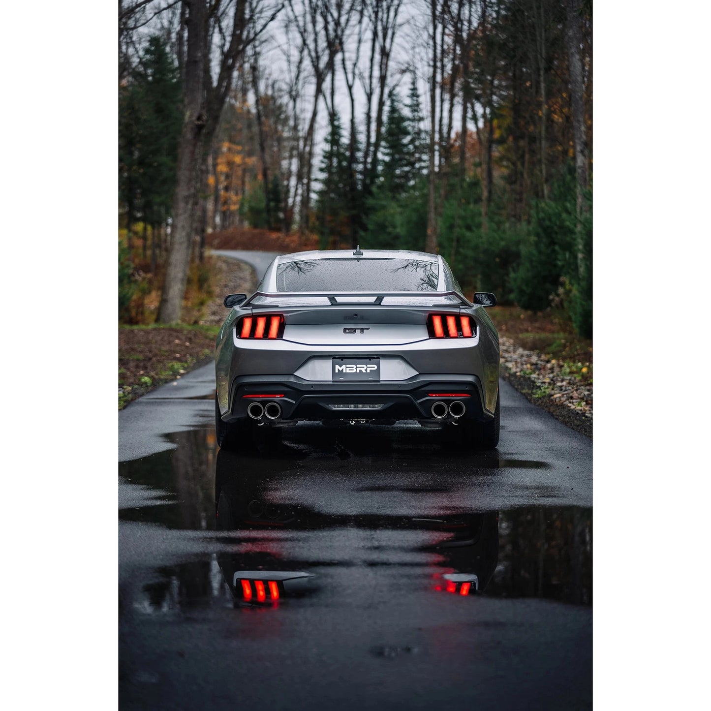 MBRP Armor Pro 3in T304 SS Cat-Back Dual Split Exhaust | Ford Mustang 5.0L (24+) (S7282304)