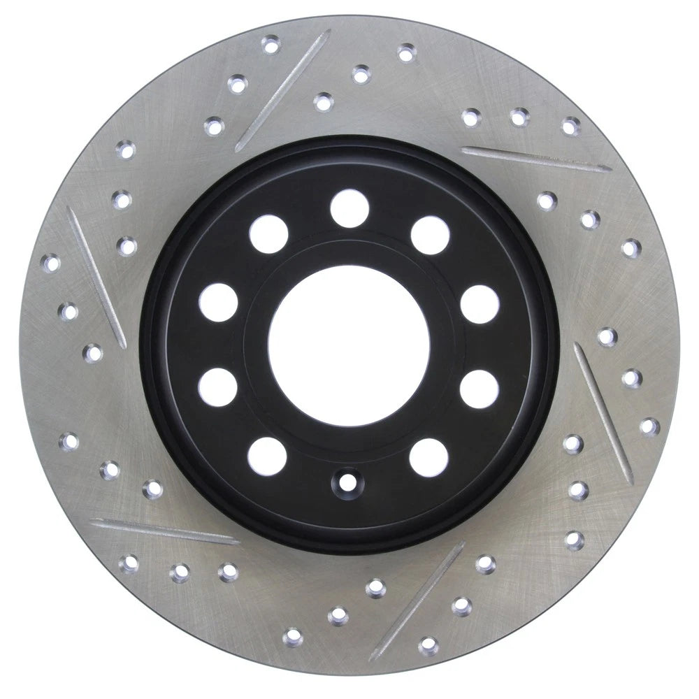 StopTech Slotted & Drilled Brake Rotor - RR | 2010-2014 Volkswagen Golf GTI (127.33099R)