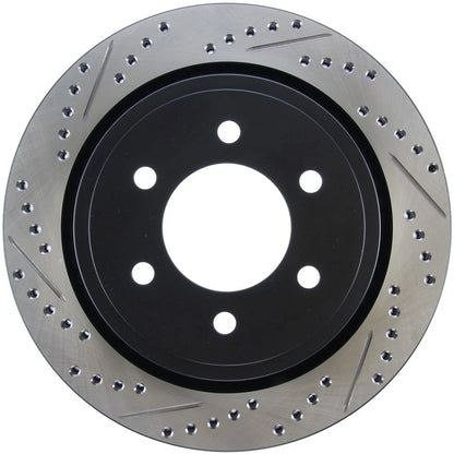 StopTech 127.65135R Rear Right Drilled Slotted Disc Brake Rotor for 12-20 F-150