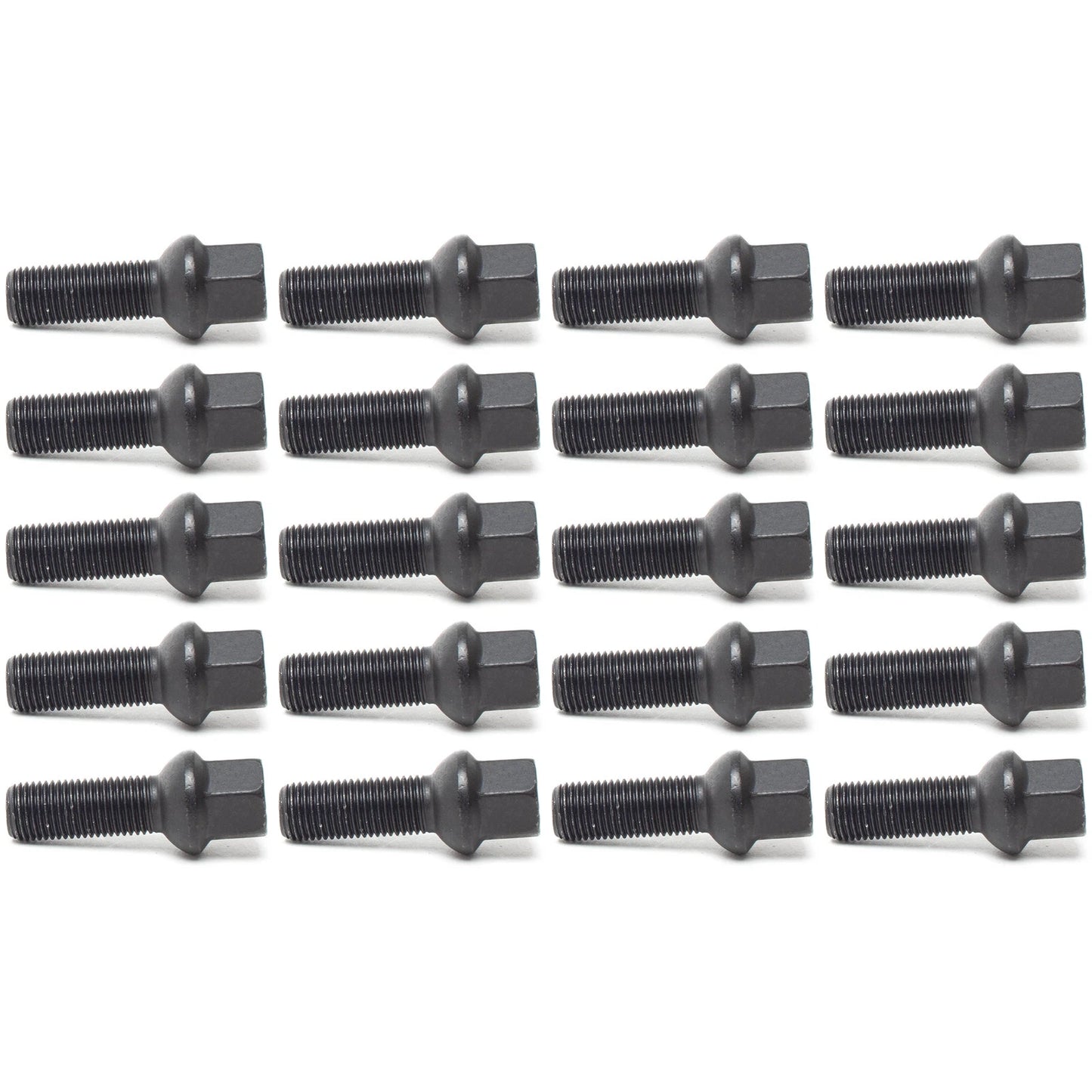 H&R 14 x 1.5 37mm VW / Audi Ball Head Wheel Bolts - Black Seat 17mm Head | VW / Audi (1453703SW)