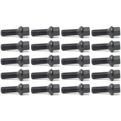 H&R 14 x 1.5 37mm VW / Audi Ball Head Wheel Bolts - Black Seat 17mm Head | VW / Audi (1453703SW)