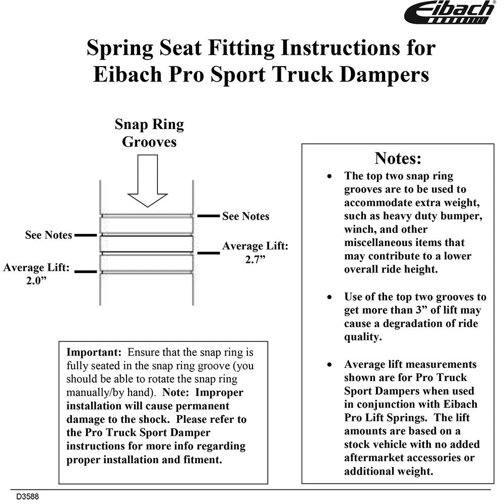 Eibach Front Coil Spring (Pair) for 2009-2013 Ford F-150