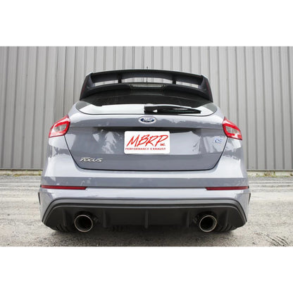 MBRP 3in Dual Outlet T409 Stainless Steel Cat-Back Exhaust | Ford Focus RS (16+) (S4203409)