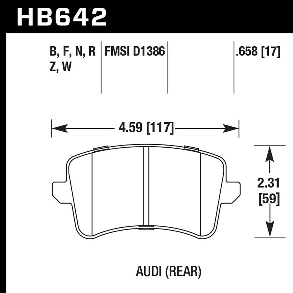 Rear | Hawk HPS Compound Performance Brake Pads | B8 Audi A4 | A5 | S5 | S4