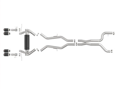 aFe MACH Force-Xp 3-2-1/2 IN SS Cat-Back Exhaust | BMW M2 G87 (23-25) (49-36353-C)