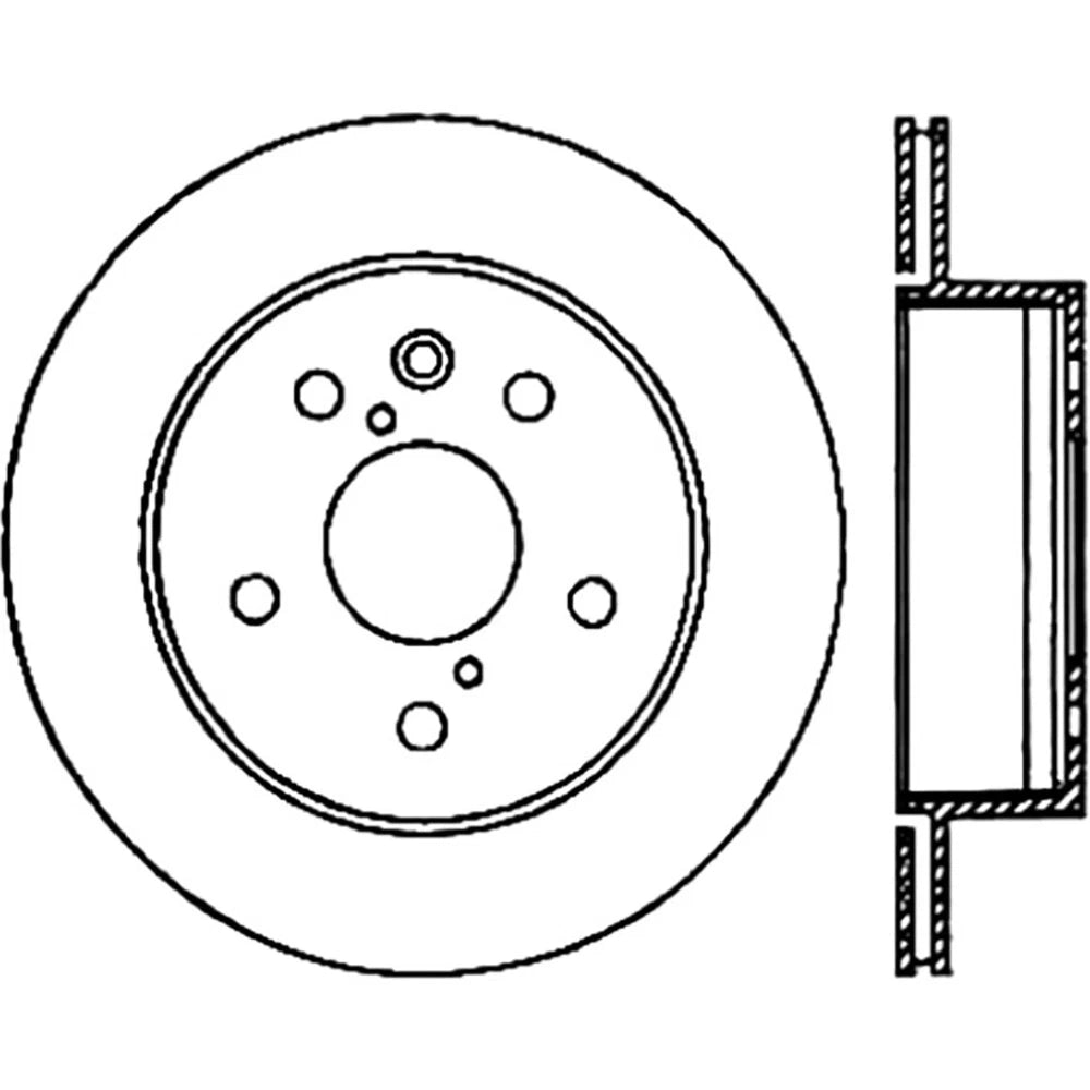 StopTech 127.44141L Rear Left Drilled Brake Rotor for 10-15 IS250 / 06-15 IS350