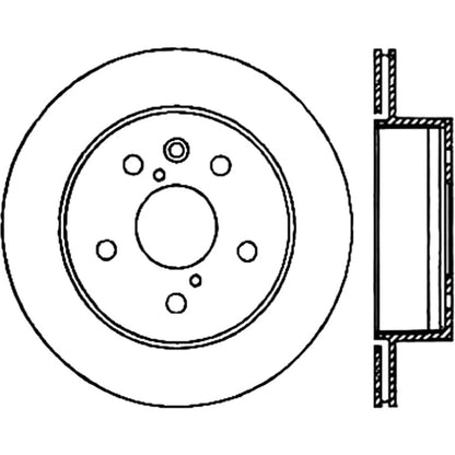 StopTech 127.44141L Rear Left Drilled Brake Rotor for 10-15 IS250 / 06-15 IS350