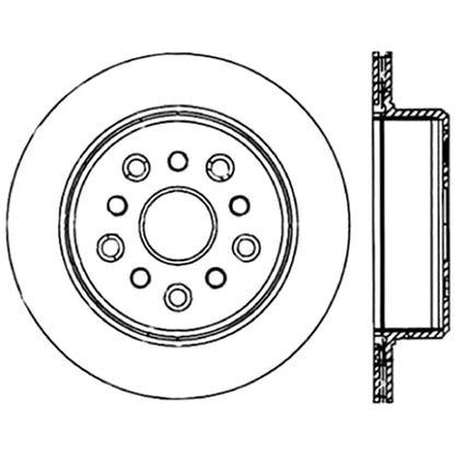 StopTech 127.44105R Rear Right Drilled Slotted Disc Brake Rotor for 93-98 Supra