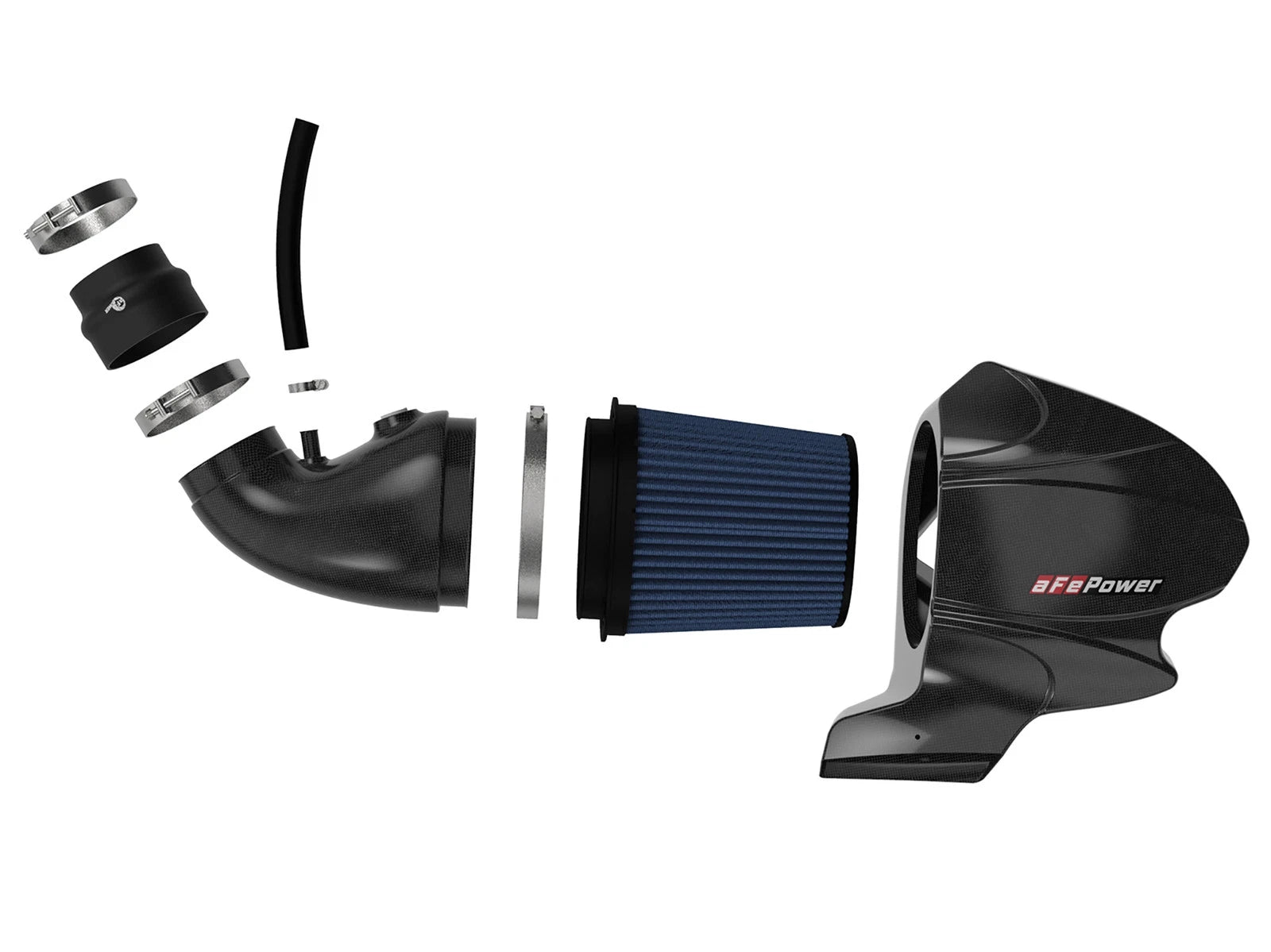 aFe Black Series Carbon Fiber Cold Air Intake | Jeep WK2 SRT-8/SRT V8 6.4L HEMI (58-10001R)