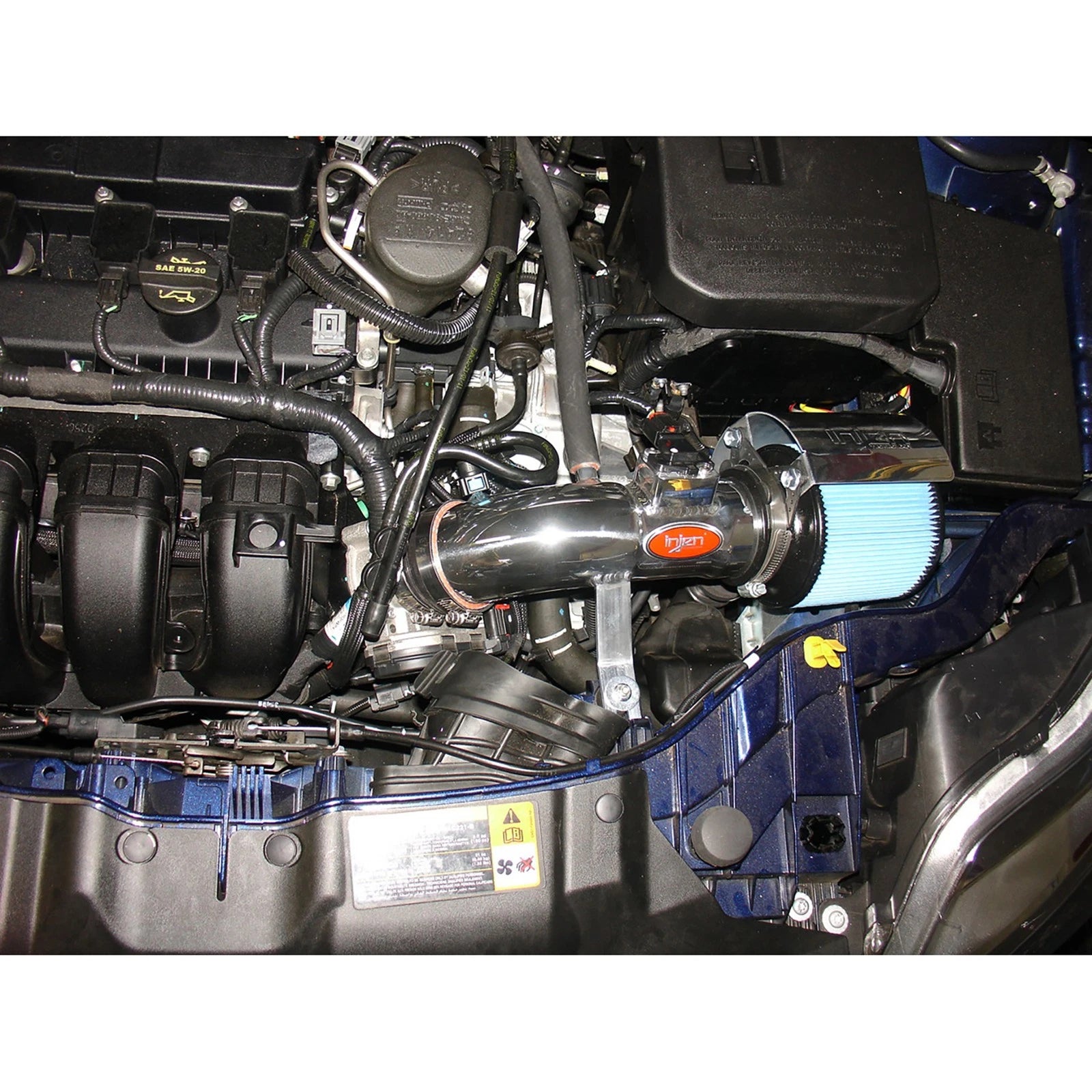 Injen 12 Ford Focus 2.0L 4cyl Air Intake w/ MR Tech & Web Nano-Fiber Dry Filter | Ford Focus / Volvo S40 / C30 (SP9000BLK)