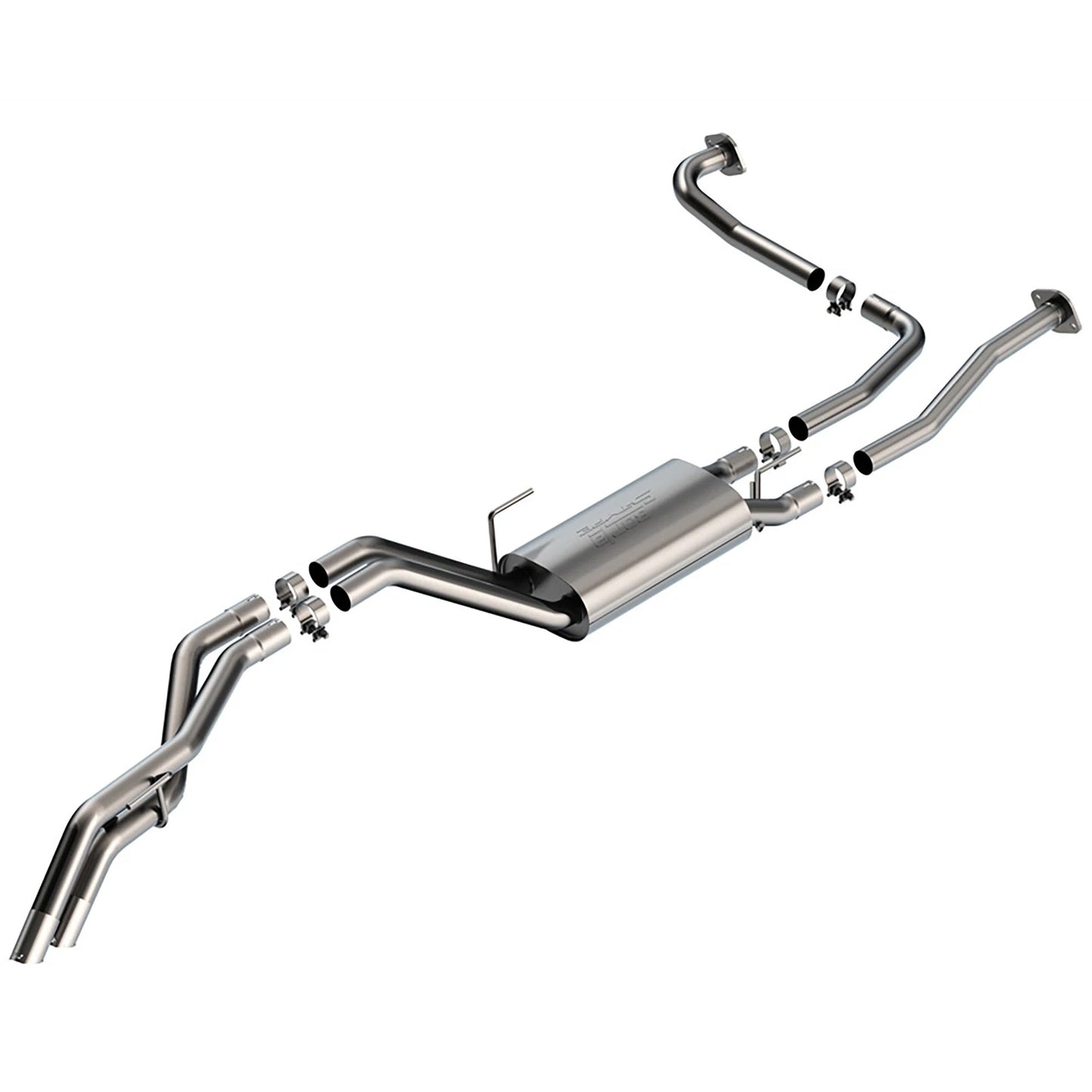 Borla 2.25" S-Type Catback Exhaust | Nissan Frontier 3.8L V6 22-24 Rock Crawler Design (140985)