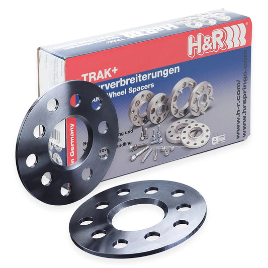 H&R 1035650SW DR Series Black 5 mm Wheel Spacers Kit Set Pair for 1993-10 Volvo