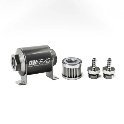 Deatschwerks Universal 70mm 10 Micron Fuel Filter Kit (8-03-070-010K-10/-38/-516/-6/-8)