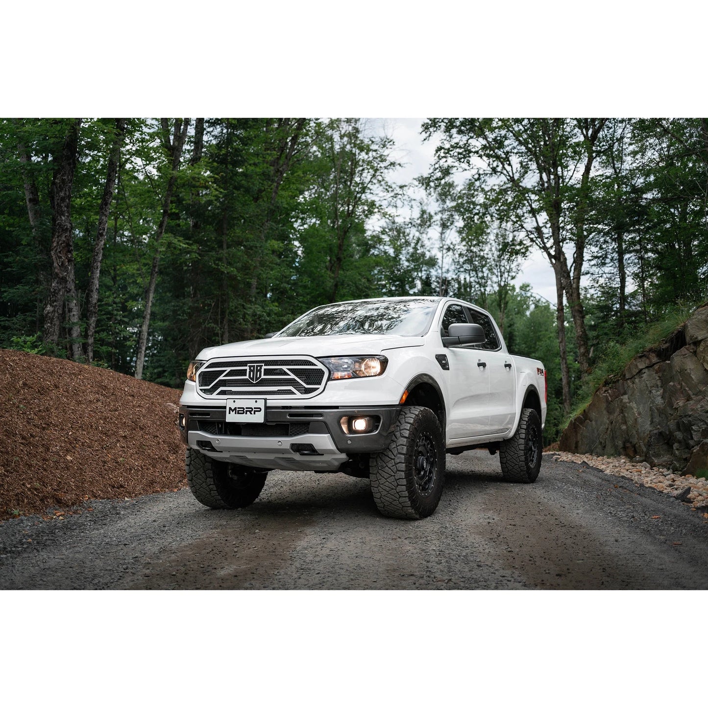 MBRP 3in AL Cat-Back Single Side Exit w/ 4in OD Tip | Ford Ranger Ecoboost 2.3L (19) (S5227AL)