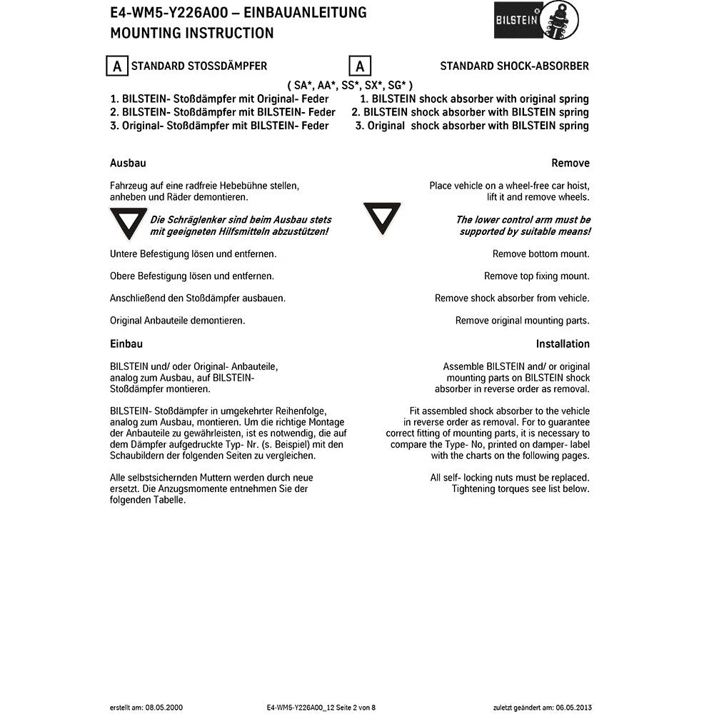Bilstein B6 Performance Suspension Shock Absorber for 2010-2016 Hyundai Genesis Coupe