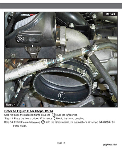 aFe Magnum FORCE Stage-2 Pro DRY S Intake | Ford Diesel Trucks V8 6.7L (17-18) (54-13017D)