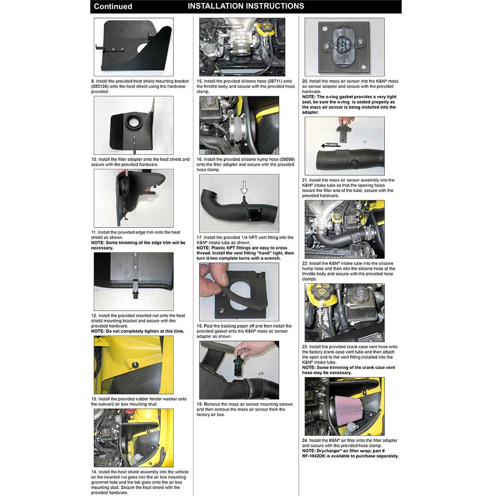 K&N AirCharger Performance Intake | Chevy Camaro 3.6L V6 (63-3075)