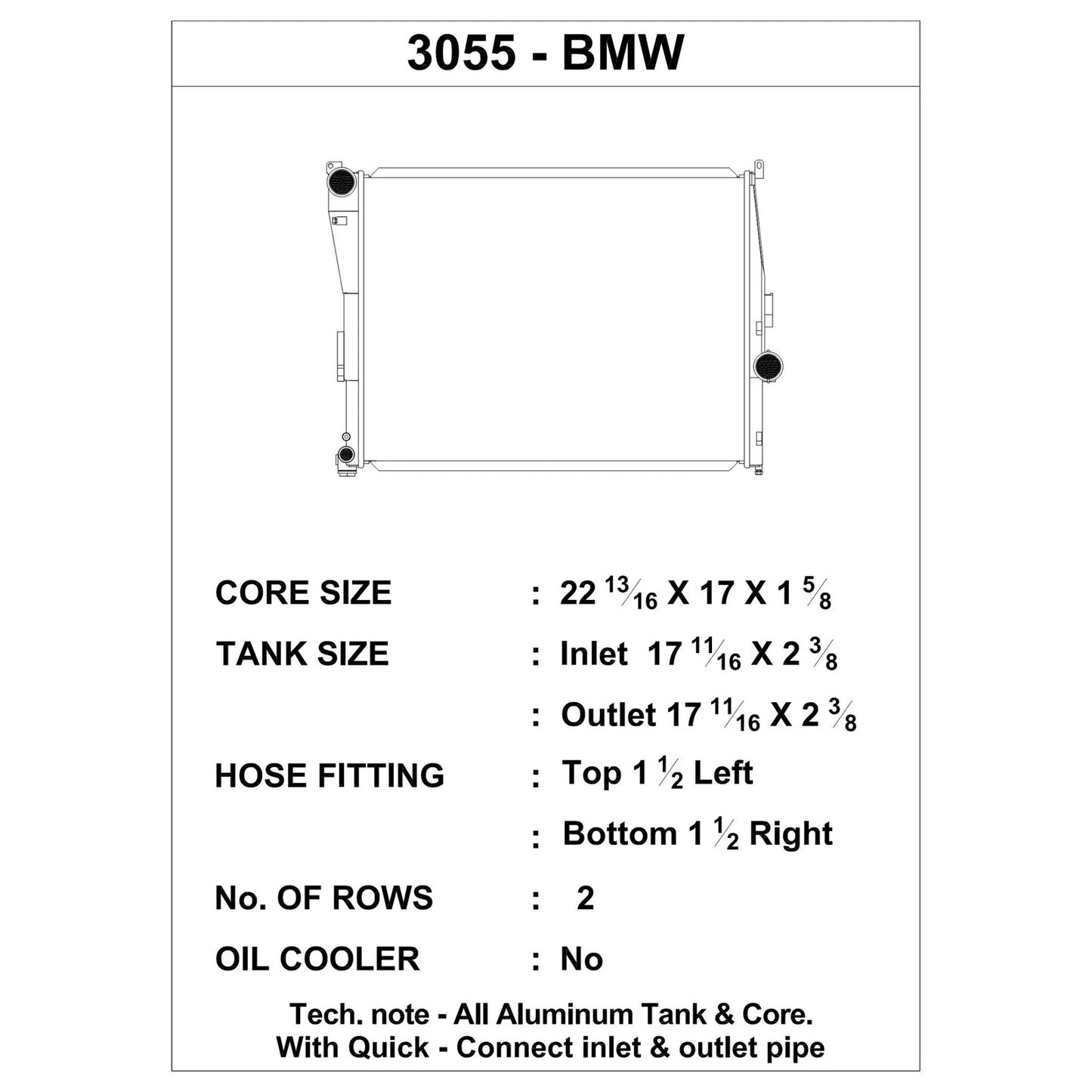 CSF Radiator | 99-06 BMW 323i / 99-05 BMW 325i / 99-06 BMW 328i / 99-05 BMW 330i / 03-05 BMW Z4