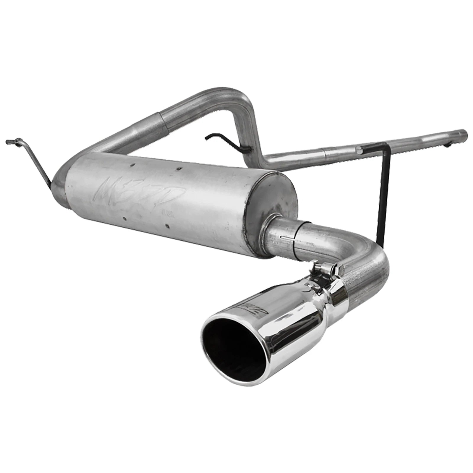 MBRP 2.5in. Cat-Back Single Rear Exit Exhaust | Jeep Wrangler 4dr 3.8L V6 (07-09) (S5502AL)