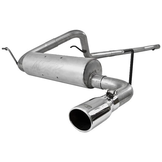 MBRP 2.5in. Cat-Back Single Rear Exit Exhaust | Jeep Wrangler 4dr 3.8L V6 (07-09) (S5502AL)