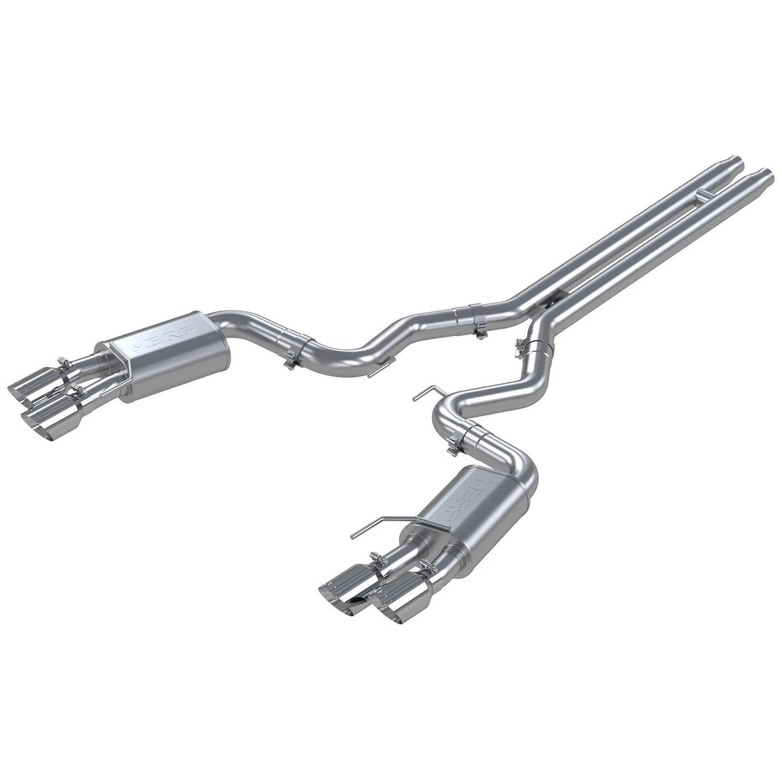 MBRP 3-Inch Street Quad Cat-Back Exhaust | Ford Mustang GT 18-23 (S7205BLK)
