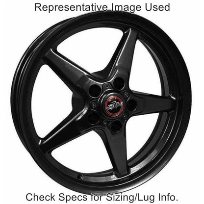 Race Star 92 Drag Star Bracket Racer 18x5 5x120BC 2.00BS Gloss Black Wheel