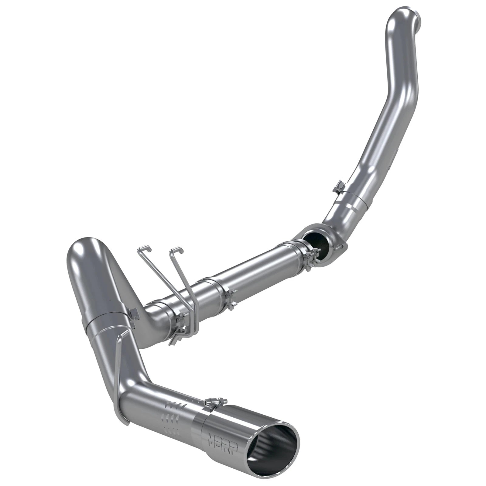 MBRP 4in Aluminum Filter Back Down Pipe | Ford F250/350/450 6.4L (08-10) (S6282AL)